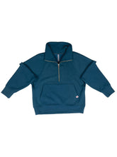 Load image into Gallery viewer, HALF ZIP RAGLAND - PEACOCK
