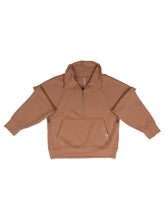Load image into Gallery viewer, HALF ZIP RAGLAND - UMBER
