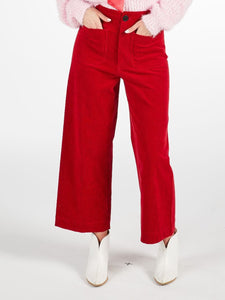 RED CORDUROY PANTS