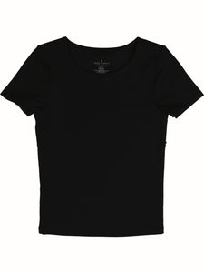 DOUBLE LAYER TEE - BLACK