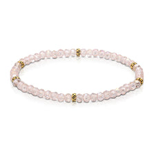 Load image into Gallery viewer, MINI CRYSTAL STRETCH BRACELET W/GOLD ACCENT
