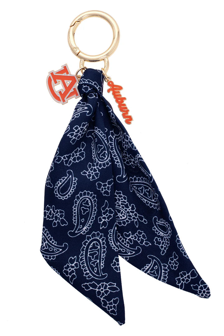 AUBURN LOGO BANDANA BAG CHARM