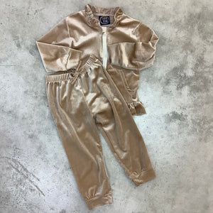 VELVET TRACKSUIT CHAMPANGE