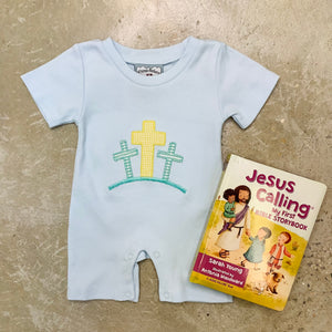 CROSS BOYS APPLIQUE ROMPER
