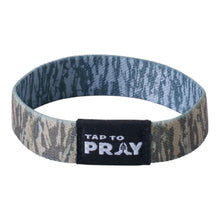Load image into Gallery viewer, TAP TO PRAY™ WRISTBANDS - BROWN &amp; GREY TREE BARK CAMO
