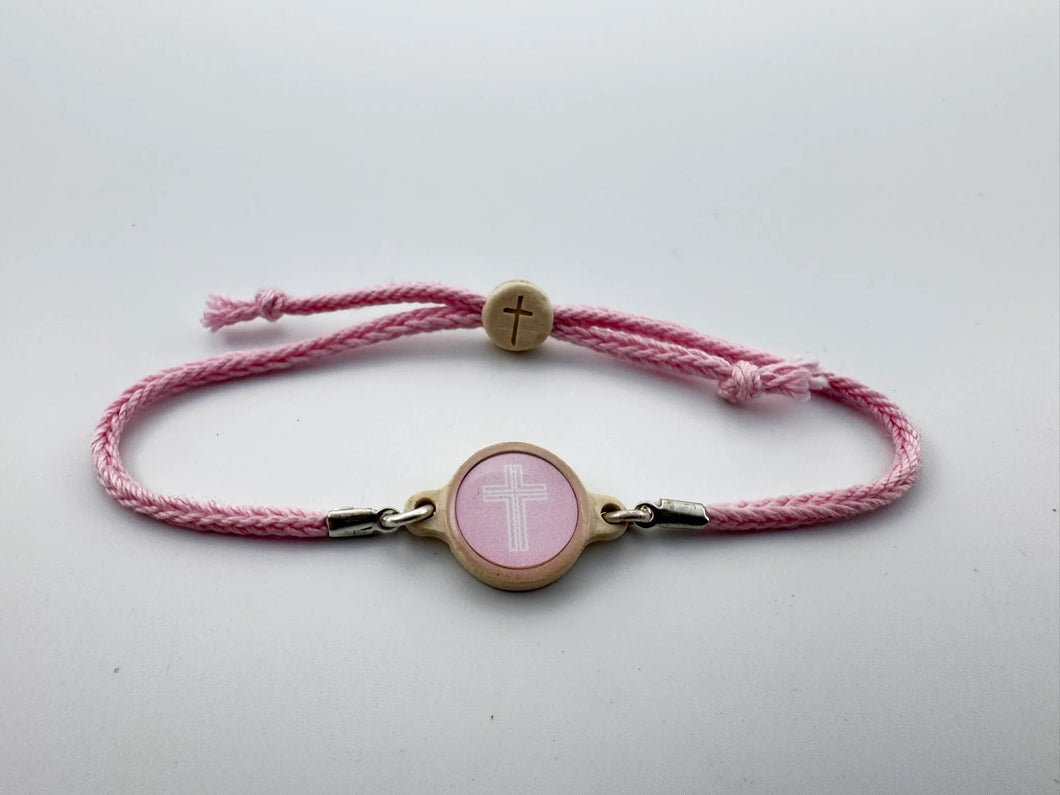 TAP TO PRAY™ SURVIVOR SERIES HANDMADE BRACELET - LOTUS + CROSS