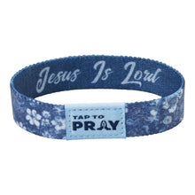 Load image into Gallery viewer, TAP TO PRAY™ WRISTBANDS - WILDFLOWER - JESUS IS LORD

