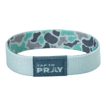 Load image into Gallery viewer, TAP TO PRAY™ WRISTBANDS - RIVER ROCK CAMO MINT
