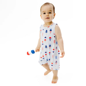 ICE CREAM SLEEVELESS ROMPER