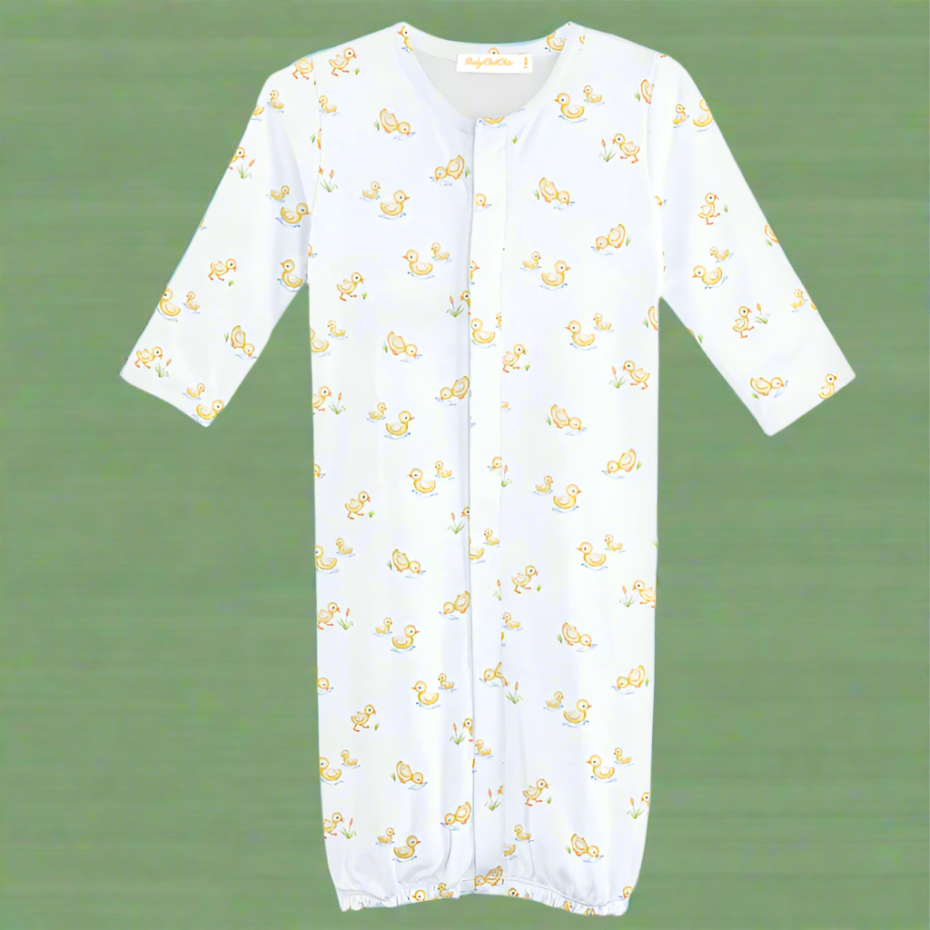 BABY DUCKIES PRINTED GOWN