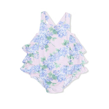 Load image into Gallery viewer, HYDRANGEAS RUFFLE SUNSUIT
