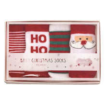 Load image into Gallery viewer, MUD PIE CHRISTMAS BABY SOCK BOX SET
