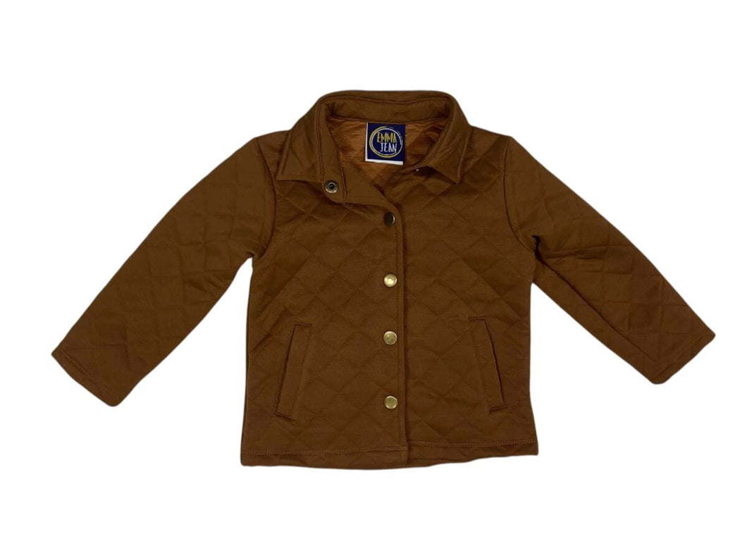 BROWN QUILTED JACKET