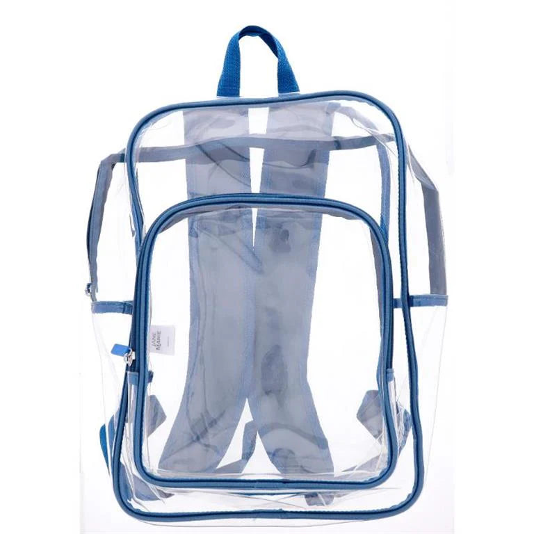 KIDS BLUE CLEAR BACKPACK