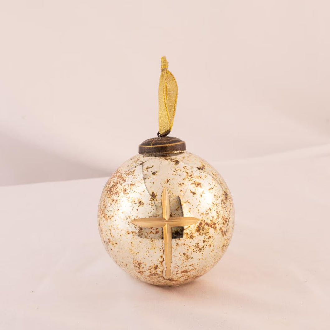 CRUIX GOLD/SILVER  ORNAMENT