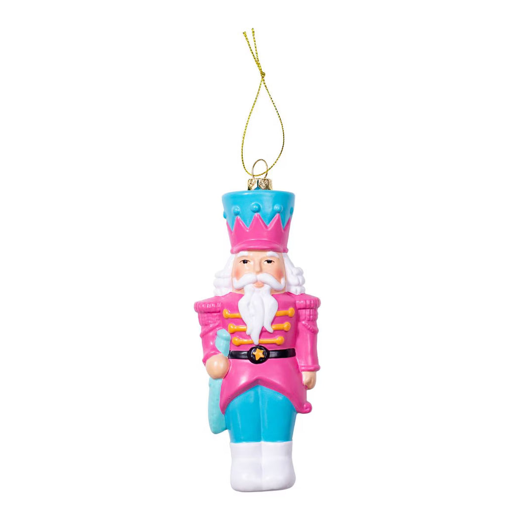 NUTCRACKER WALTZ ORNAMENT PINK/BLUE/WHITE
