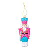 NUTCRACKER DRUMMER ORNAMENT BLUE/PINK/WHITE