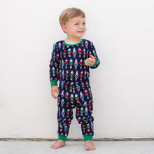 Load image into Gallery viewer, KIDS NUTCRACKER PAJAMAS - NAVY

