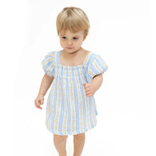 Load image into Gallery viewer, HAZEL FLORAL STRIPE DRESS &amp; BLOOMER SET
