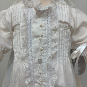 LYDIA WHITE CHRISTENING GOWN