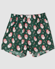 Load image into Gallery viewer, MEN'S CANDY CANE SANTA BOXERS
