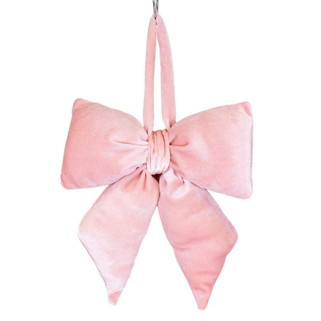 EVELYN BOW ORNAMENT - LITE PINK