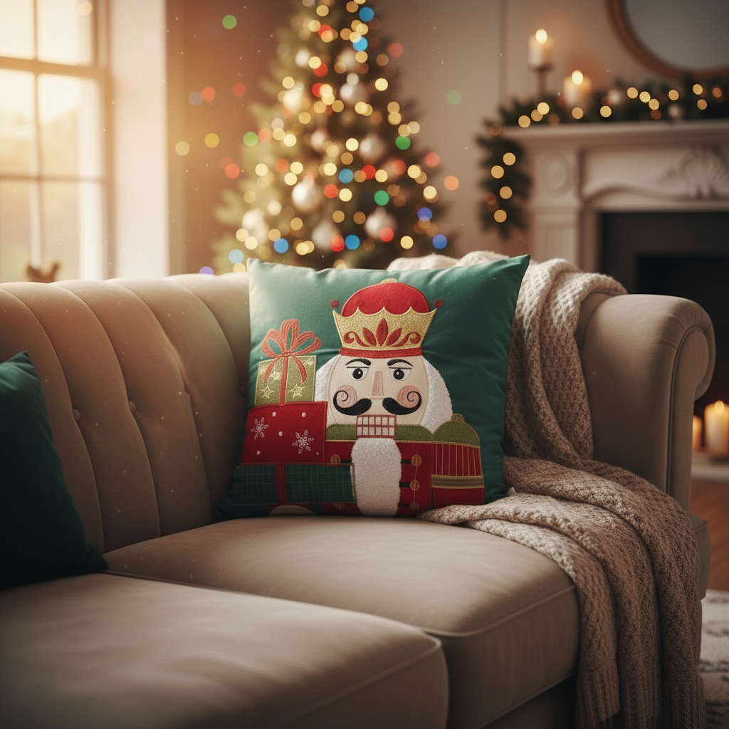 NUTCRACKER PRESENTS PILLOW