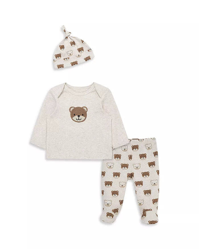 3 PC. FOOTED BEAR SET