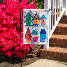 Load image into Gallery viewer, ORNATE BIRDHOUSES GARDEN FLAG
