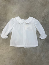 Load image into Gallery viewer, GIRLS WHITE RIC RAC SHIRT
