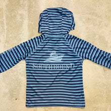 Load image into Gallery viewer, PERFORMANCE HOODIE - BLUE STRIPE
