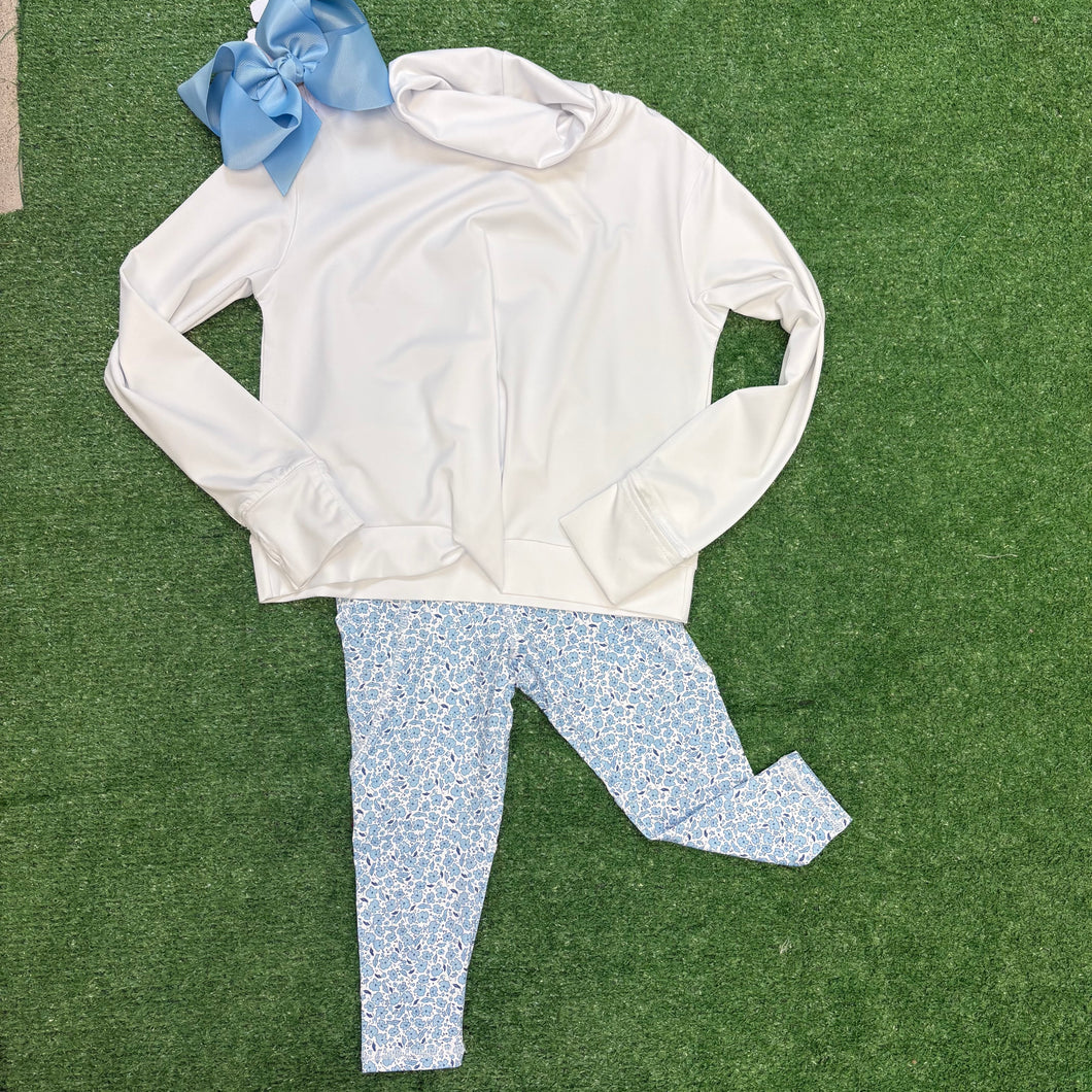 LEGGING - BLUE FLORAL
