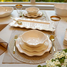 Load image into Gallery viewer, PERLETTE CREAM MELAMINE RECTANGULAR PLATTER
