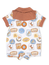 Load image into Gallery viewer, COWBOY RODEO PATCHES ROMPER
