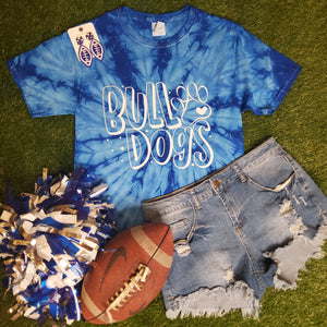 BULLDOGS TAILGATE TIEDYE TEE