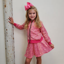 Load image into Gallery viewer, MILA &amp; ROSE HOT PINK SEQUIN SKIRT
