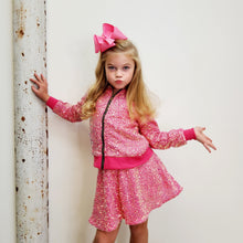 Load image into Gallery viewer, MILA &amp; ROSE HOT PINK SEQUIN SKIRT
