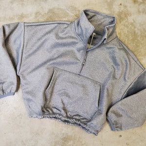 CROPPED PULLOVER - GRAY