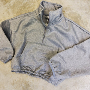 CROPPED PULLOVER - GRAY