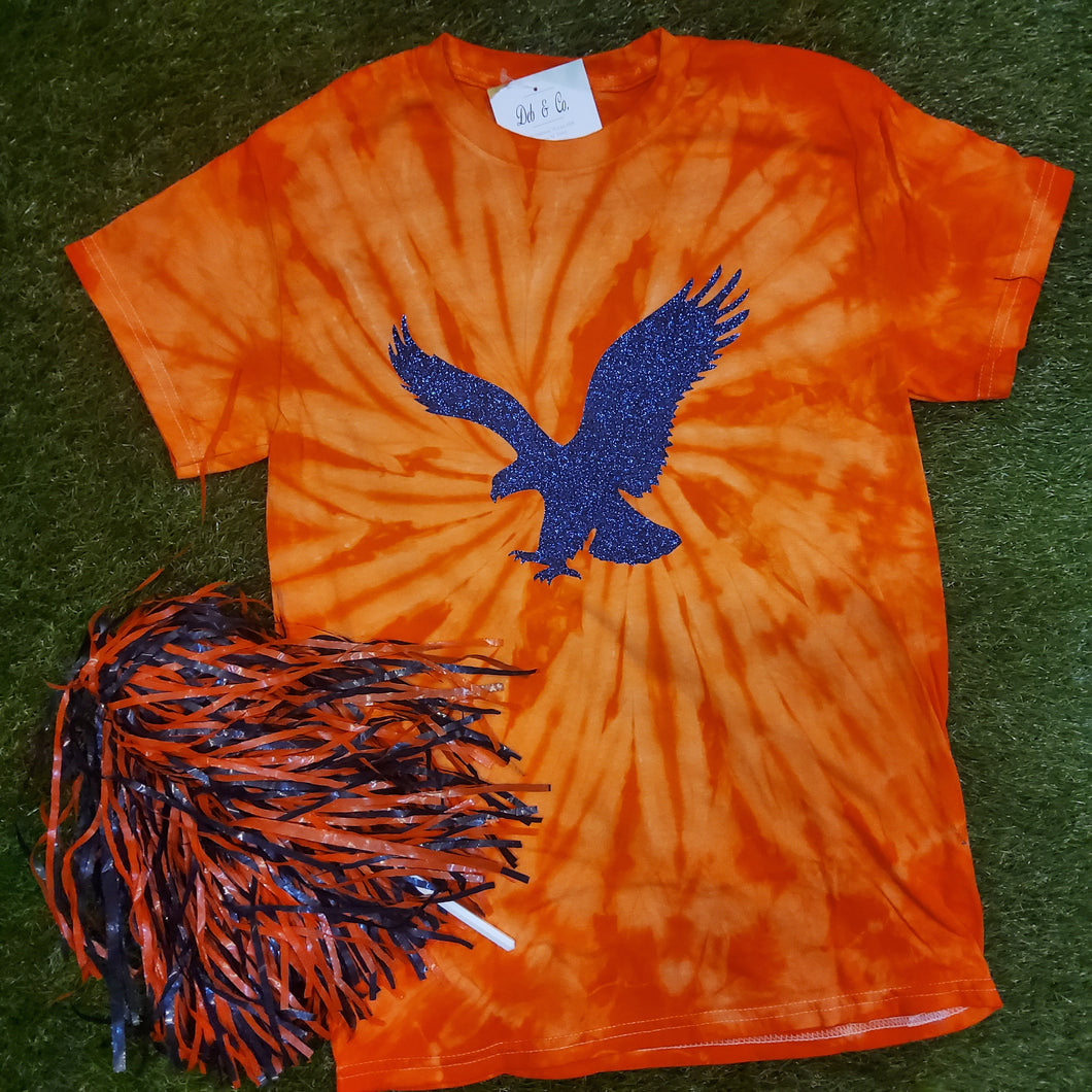 GLITTER EAGLE TIE-DYE TEE