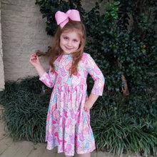 Load image into Gallery viewer, HANGIN WITH MY PEEPS POCKET TWIRL DRESS
