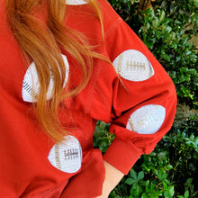 Load image into Gallery viewer, MILLIE FOOTBALL SWEATSHIRT CRIMSON &amp; WHITE
