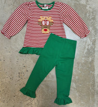 Load image into Gallery viewer, REINDEER RUFFLE PANT SET
