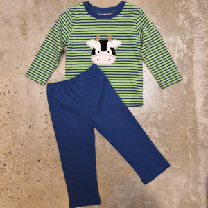 BOYS COW PANT SET