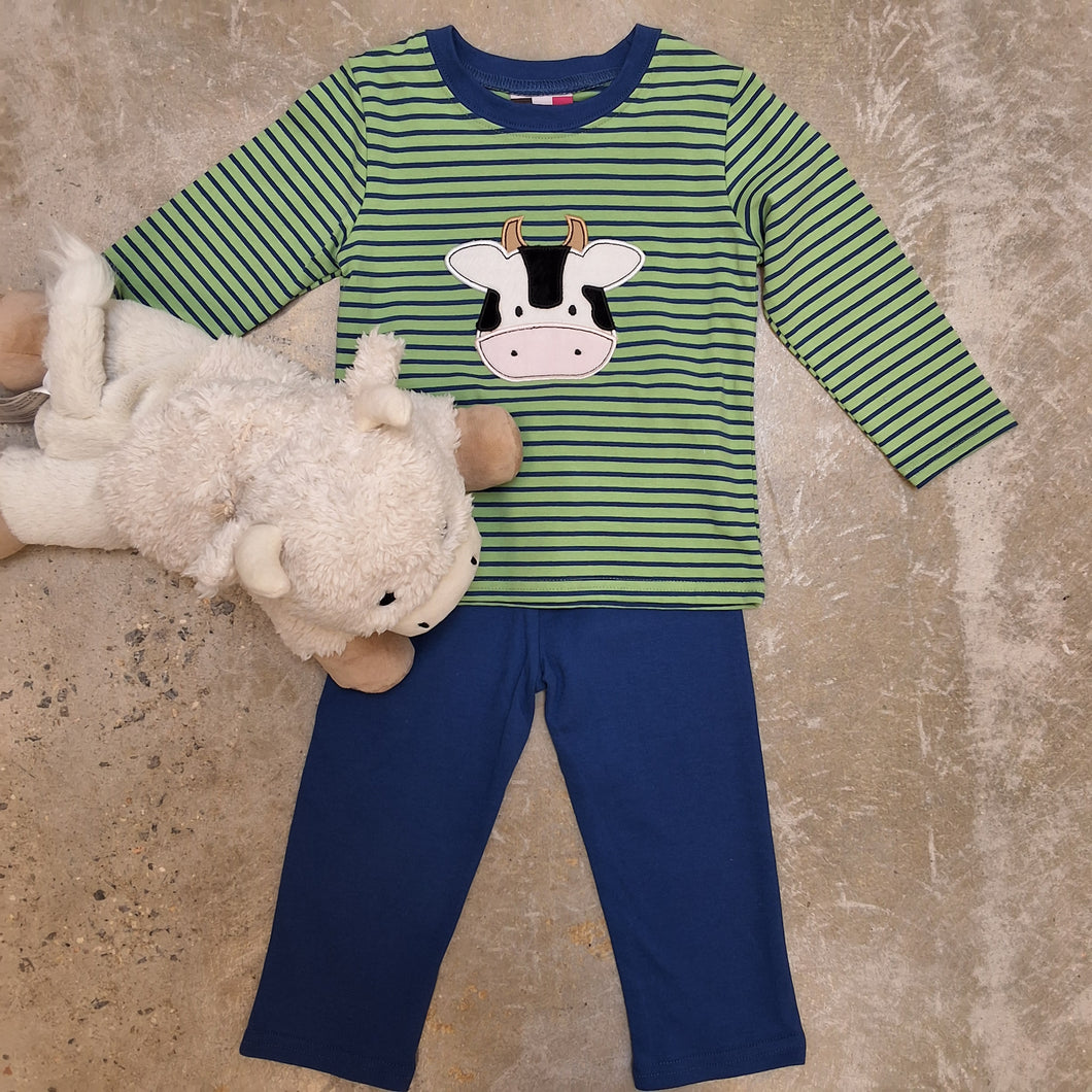 BOYS COW PANT SET