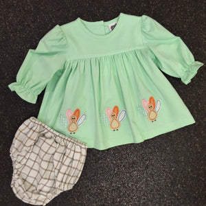 TURKEY PATCH BLOOMER SET