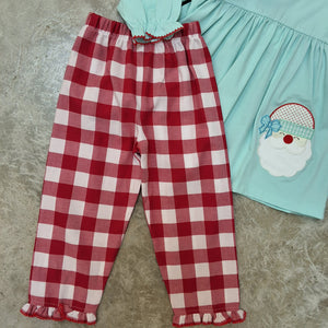 JOLLY SANTA GIRL PANT SET