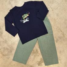 Load image into Gallery viewer, BASS FISH APPLIQUE PANT SET
