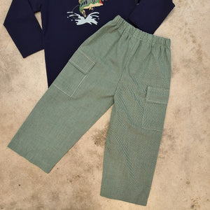 BASS FISH APPLIQUE PANT SET