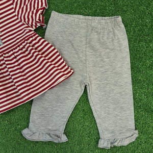 ELEPHANT APPLIQUE GIRLS LEGGING SET